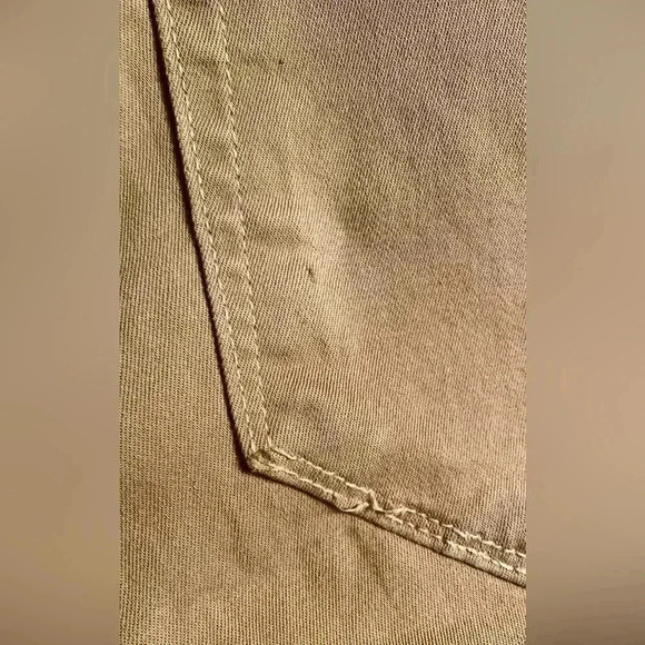 Paige  trendy melon black piping stylish 4 pocket beige stretch denim jean 26 - Picture 5 of 6